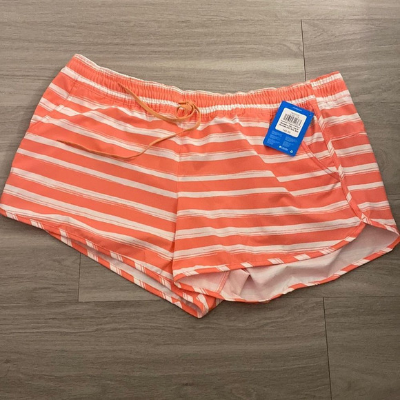 Columbia Pants - NWT Columbia Workout Active Sport Shorts Striped Drawstring - Size XXL